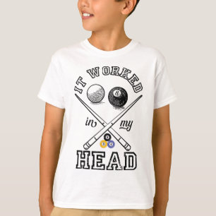 Funny Pool Art For Men Women Billiards Lover Pool  T-Shirt