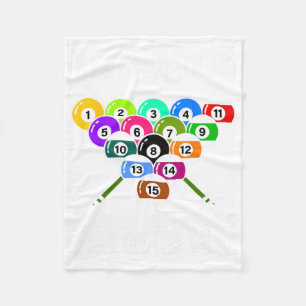 Funny Pool Billiard Men Women Billiards Players 8  Fleece Blanket