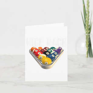 Funny Pool Billiards Nice Rack Tee Card