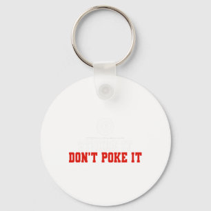 Funny Pool Billiards Stroke It Dont Poke It Keychain