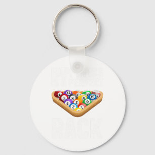 Funny Pool Design For Men Women Billiards Lover Po Keychain