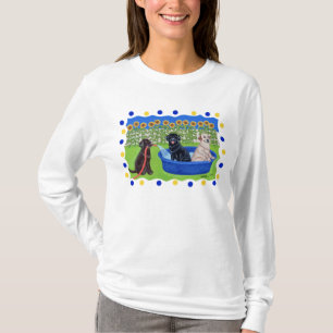 Funny Pool Party Labradors T-Shirt