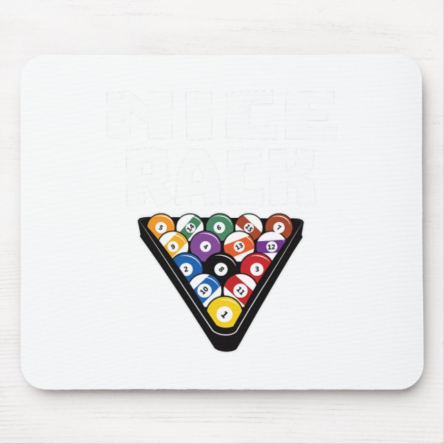 Funny Pool Payer Gifts Nice Rack Shirt Art-pool Bi Mouse Pad (Front)