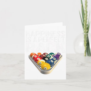 Funny Pool Perfect Rack Billiards Tee  Card