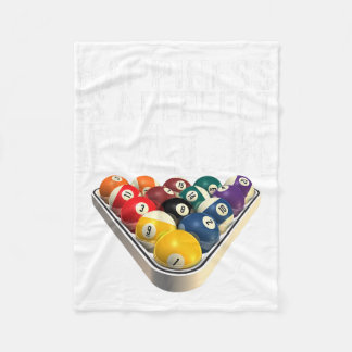 Funny Pool Perfect Rack Billiards Tee Fleece Blanket