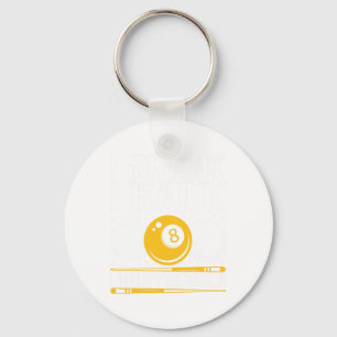 Funny Pool Player Design - For Billiards Fans And Keychain