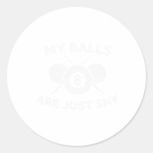 Funny Pool Player Meme For Snooker - Why I Lose At Classic Round Sticker