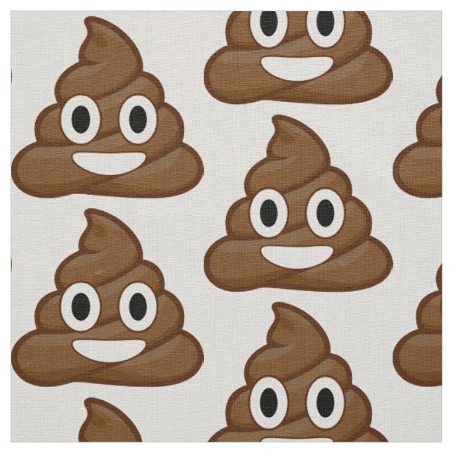 funny poop emoji fabric (Swatch)