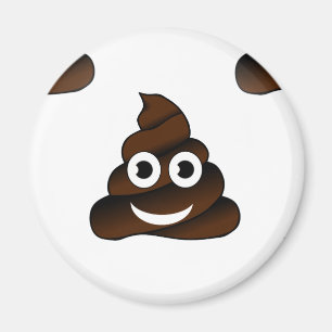 funny poop emoji magnet