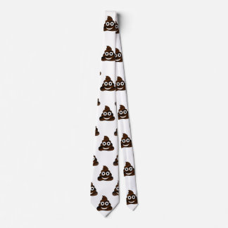funny poop emoji menswear mens necktie neck tie