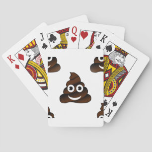 funny poop emoji playing cards