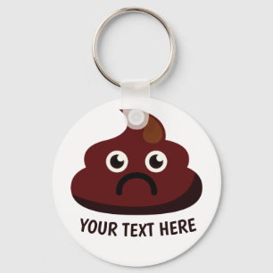 Funny Poop key chain 1 : sad