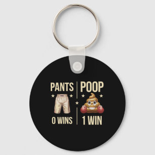 Funny Poop Toilet Humour Poop Boxing Meme Pants 0 Keychain