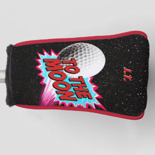 Funny Pop Art "To The Moon" Golf Graphic Bold Head Cover
