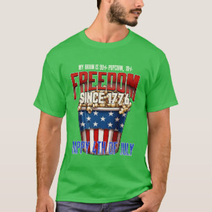 Funny Popcorn 4th of Julyshirt vintage T-Shirt