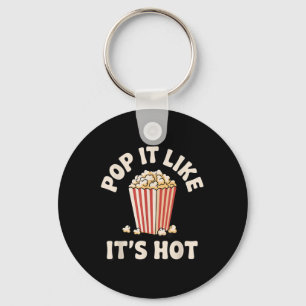 Funny Popcorn Art For Men Women Kids Pop Corn Popc Keychain