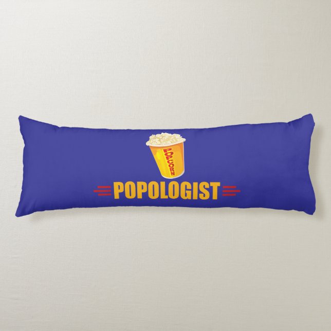 Funny Popcorn Lover's Body Pillow (Front)