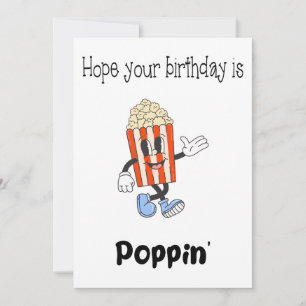 Funny Popcorn Pun Birthday Card