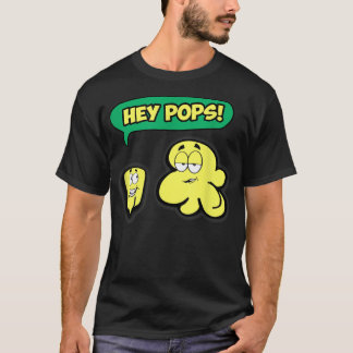 Funny Popcorn T-shirt Kids Movies Party Hey Pops F