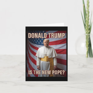 Funny Pope &amp; President Donald Trump, Catholic  Card