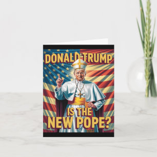 Funny Pope And President Donald Trump3  Card