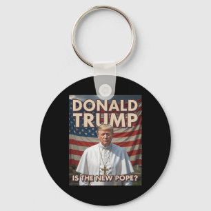 Funny Pope And President Donald Trump7  Keychain