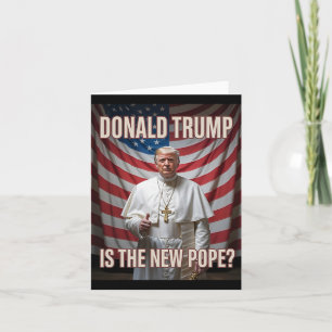 Funny Pope And President Donald Trump9 Card