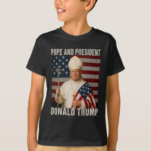 Funny Pope Trump And President Donald Trump T-Shirt