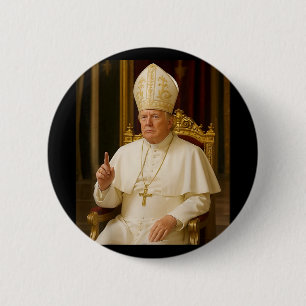 Funny Pope Trump Tee 2 Inch Round Button