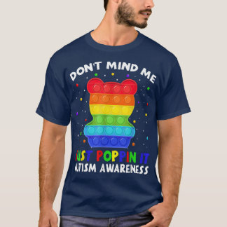 Funny Poppin Bear Autism Awareness Matching Set Ki T-Shirt