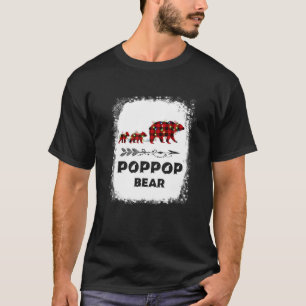 Funny Poppop Bear Matching Family Christmas Bear R T-Shirt