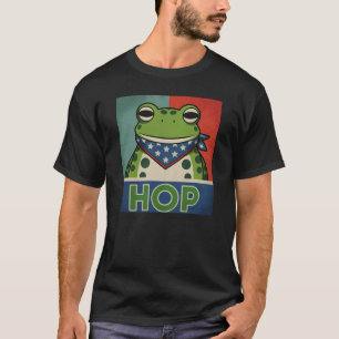Funny Portland Meme Frog Hop Vibes T-Shirt