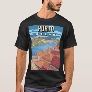 Funny Porto Portugal 5 Star Review Travel Poster  T-Shirt