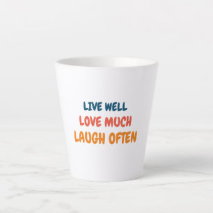 funny positive quote inspiring love life saying latte mug