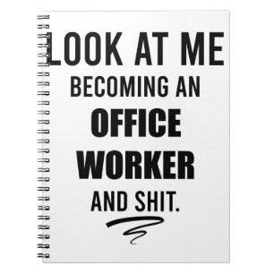 Funny Post Office Worker T-Shirt Office Party Notebook