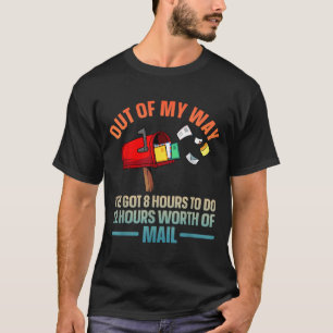 Funny Postal Worker Art For Men Women Mail Man Mai T-Shirt