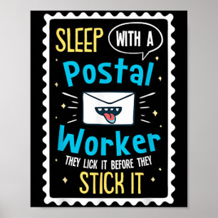 Funny Postal Worker Saying - Mailman Postman Posta Poster