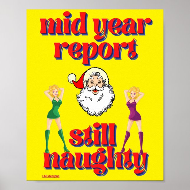 funny poster  "STILL NAUGHTY" (Front)