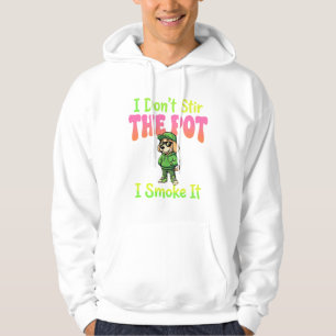 Funny Pot Smoking Dog Stoner Hoodie