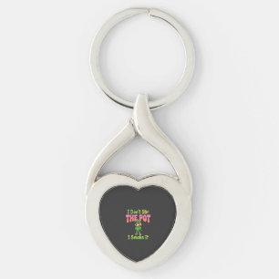 Funny Pot Smoking Dog Stoner Keychain
