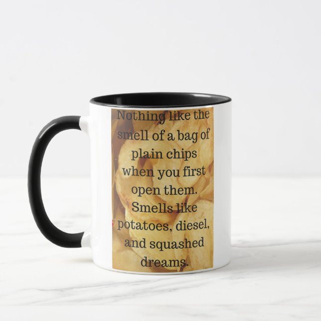 Funny Potato Chip Mug (Left)
