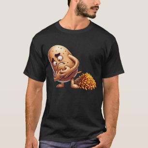 Funny Potato French Fries Designs For Men Women T-Shirt