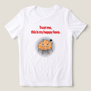 Funny Potato Happy Face Tri-Blend Shirt
