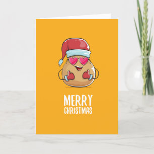 Funny Potato Joyeuse carte de Noël