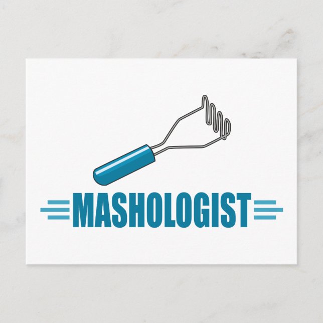 Funny Potato Masher Postcard (Front)