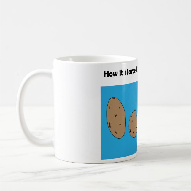 Funny potato meme mug  (Left)