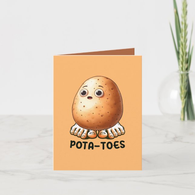 Funny potato pun customizable card (Front)