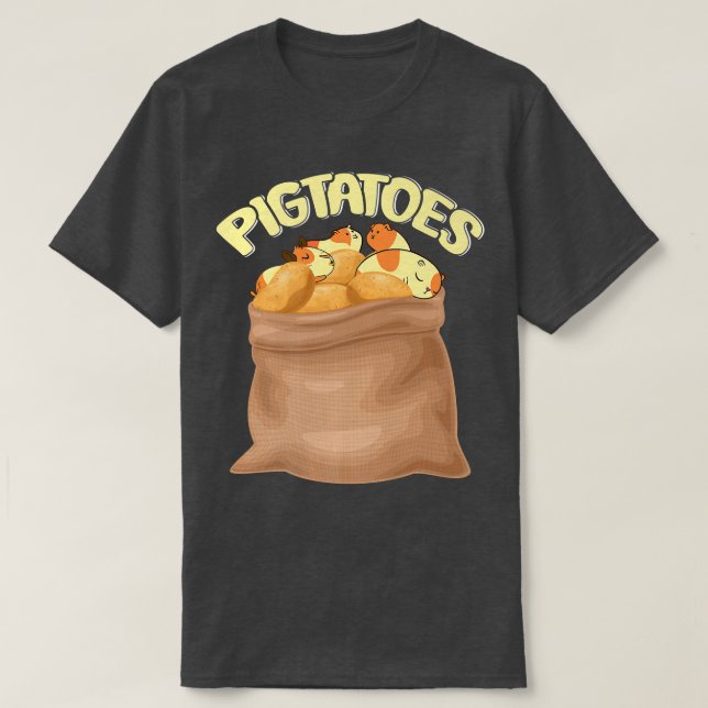 Funny Potatoe Guinea Pig Premium  T-Shirt (Design Front)