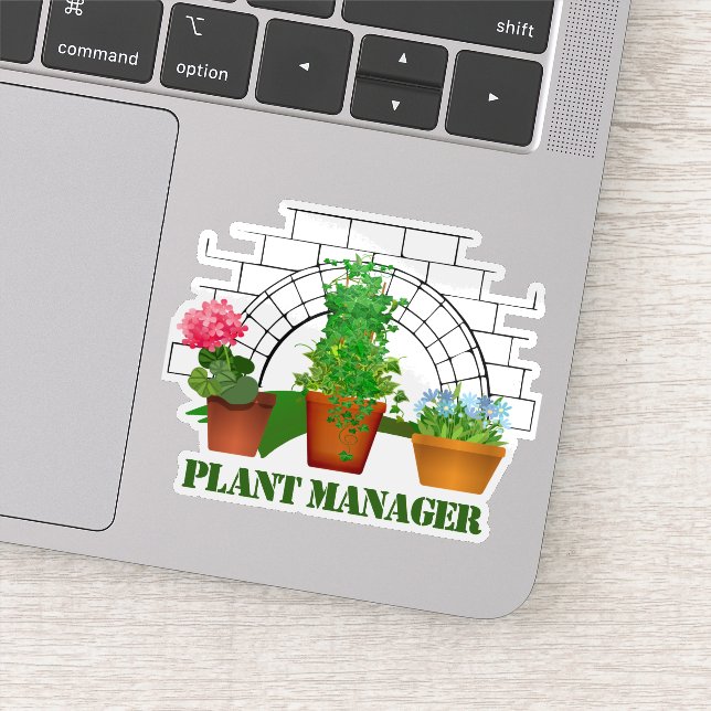 Funny Potted Flowers Plant Manager Personalized (Detail)