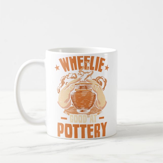Funny Pottery Coffee Mug (Left)